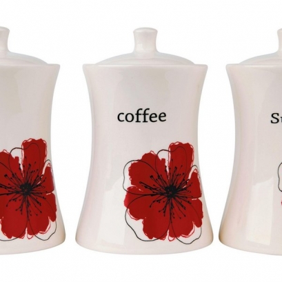Poppy Ceramic Storage Jars